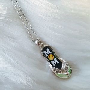 Mom Flip Flop Necklace